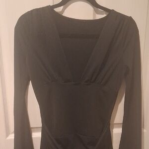 SHEIN Black Long Sleeve Dress